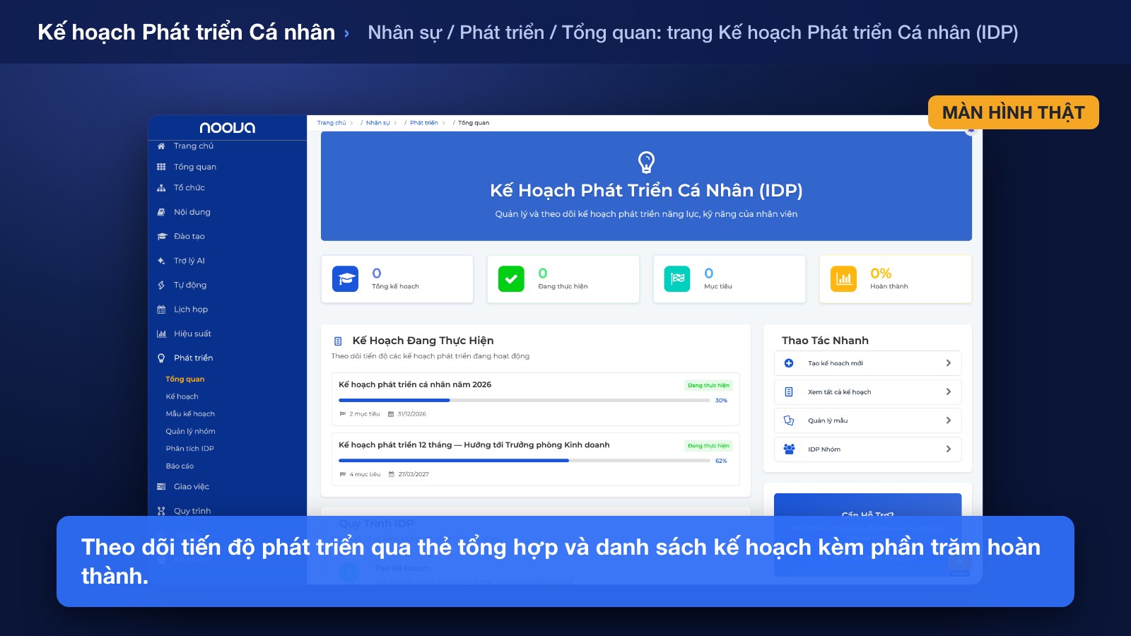 Theo dõi Tiến độ Phát triển
