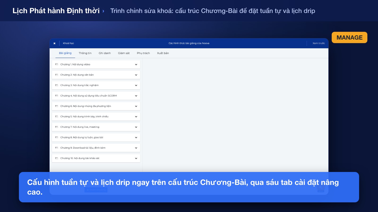 Lên lịch Phát hành Nội dung Định thời và Thiết lập Hạn chót