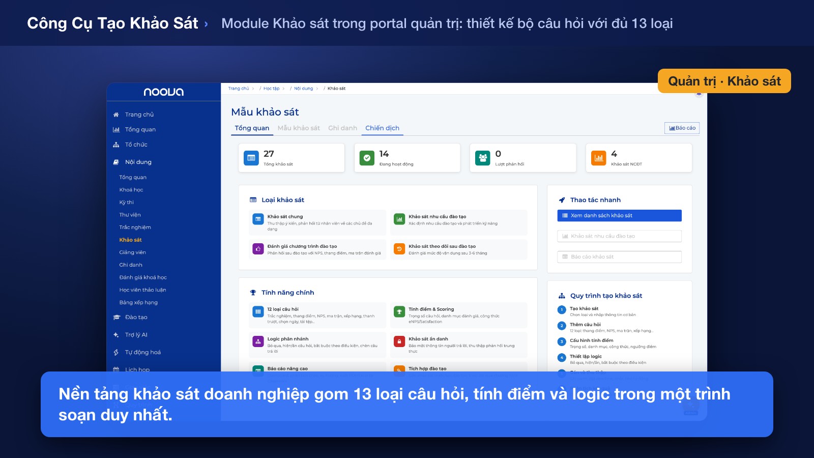 Nền Tảng Khảo Sát Doanh Nghiệp Thế Hệ Mới