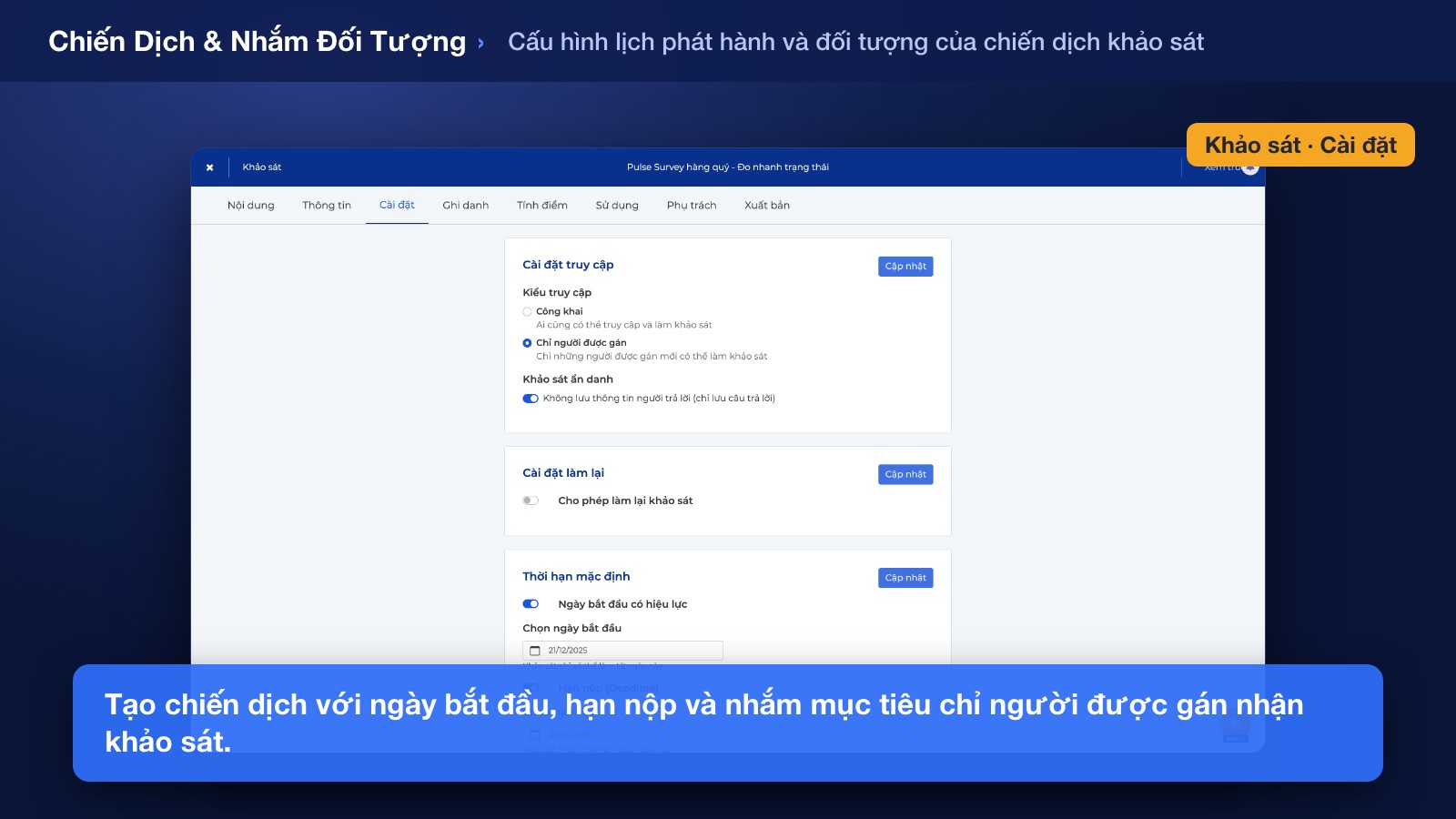 Tạo Chiến Dịch & Nhắm Mục Tiêu Đối Tượng