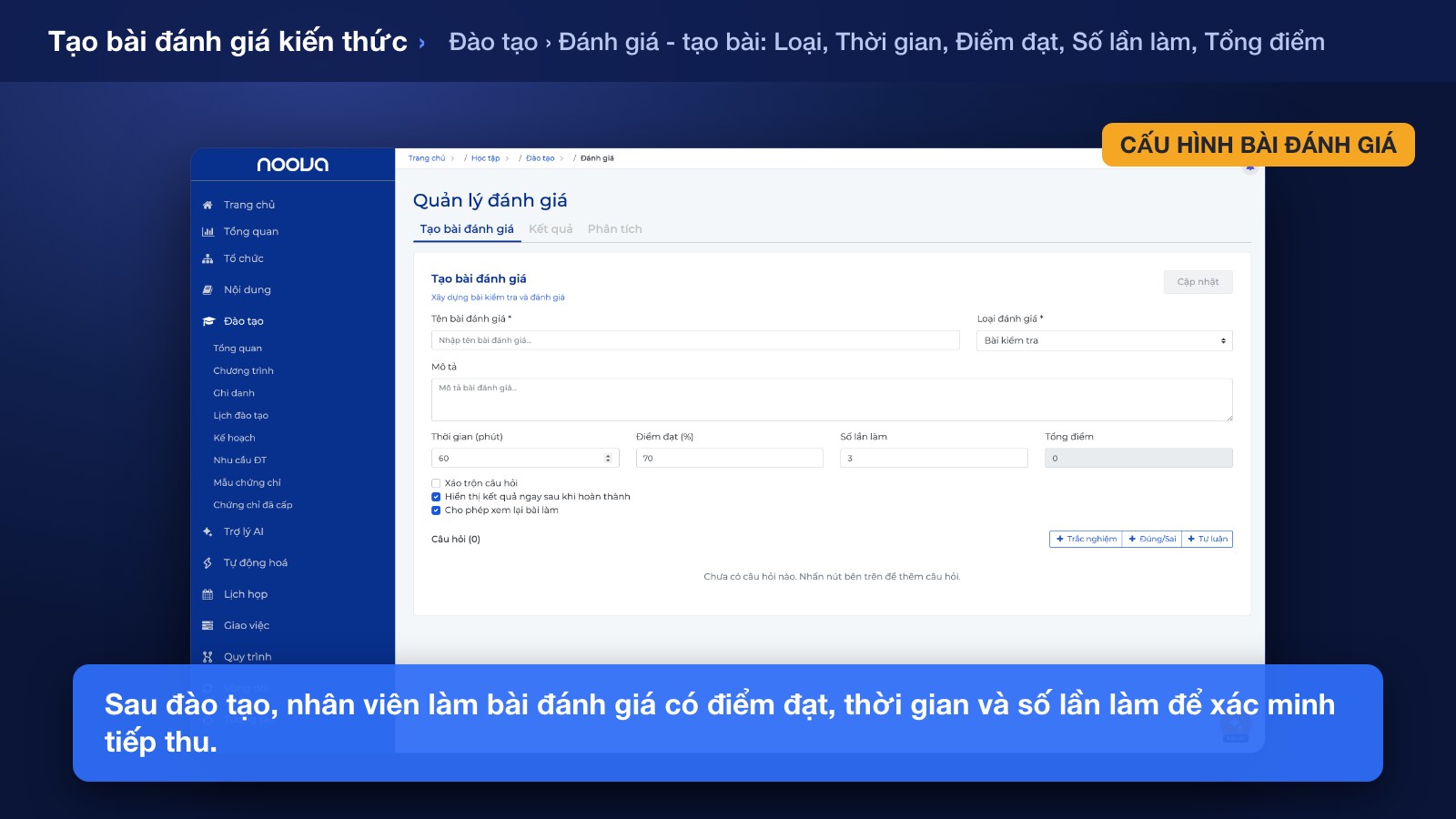 Đánh Giá Kiến Thức và Theo Dõi Tiến Độ
